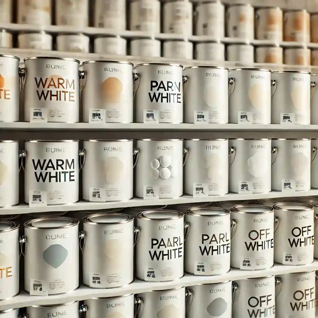Specialty paints, pearl white or warm white