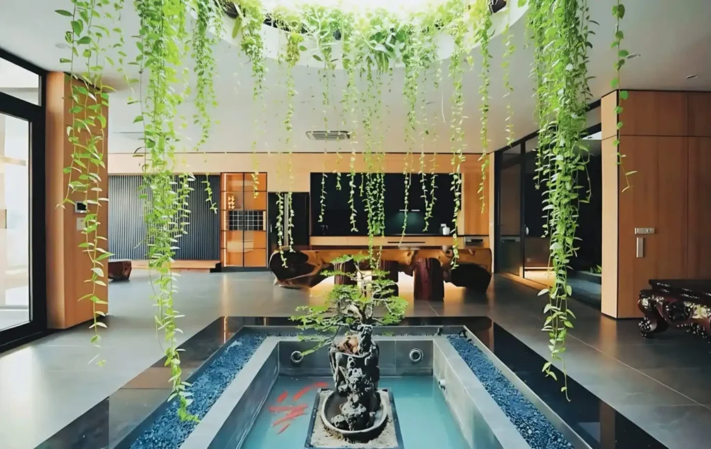 Koi Pond and Hanging Garden