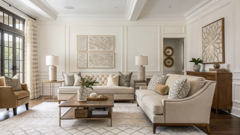 Transitional home decor