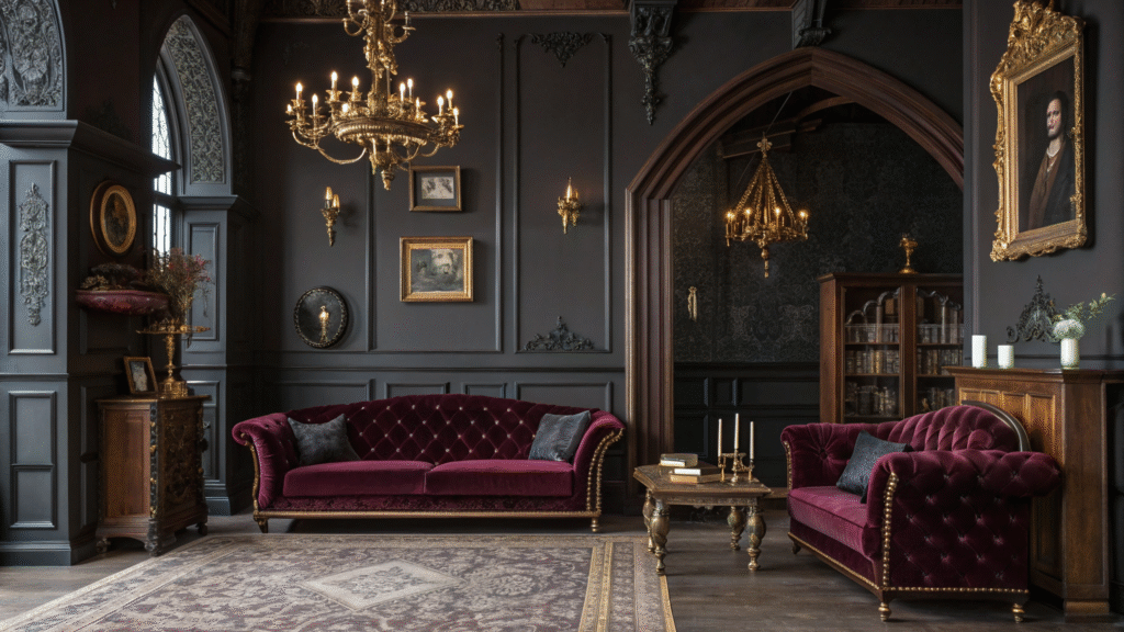 Victorian Gothic home decor 